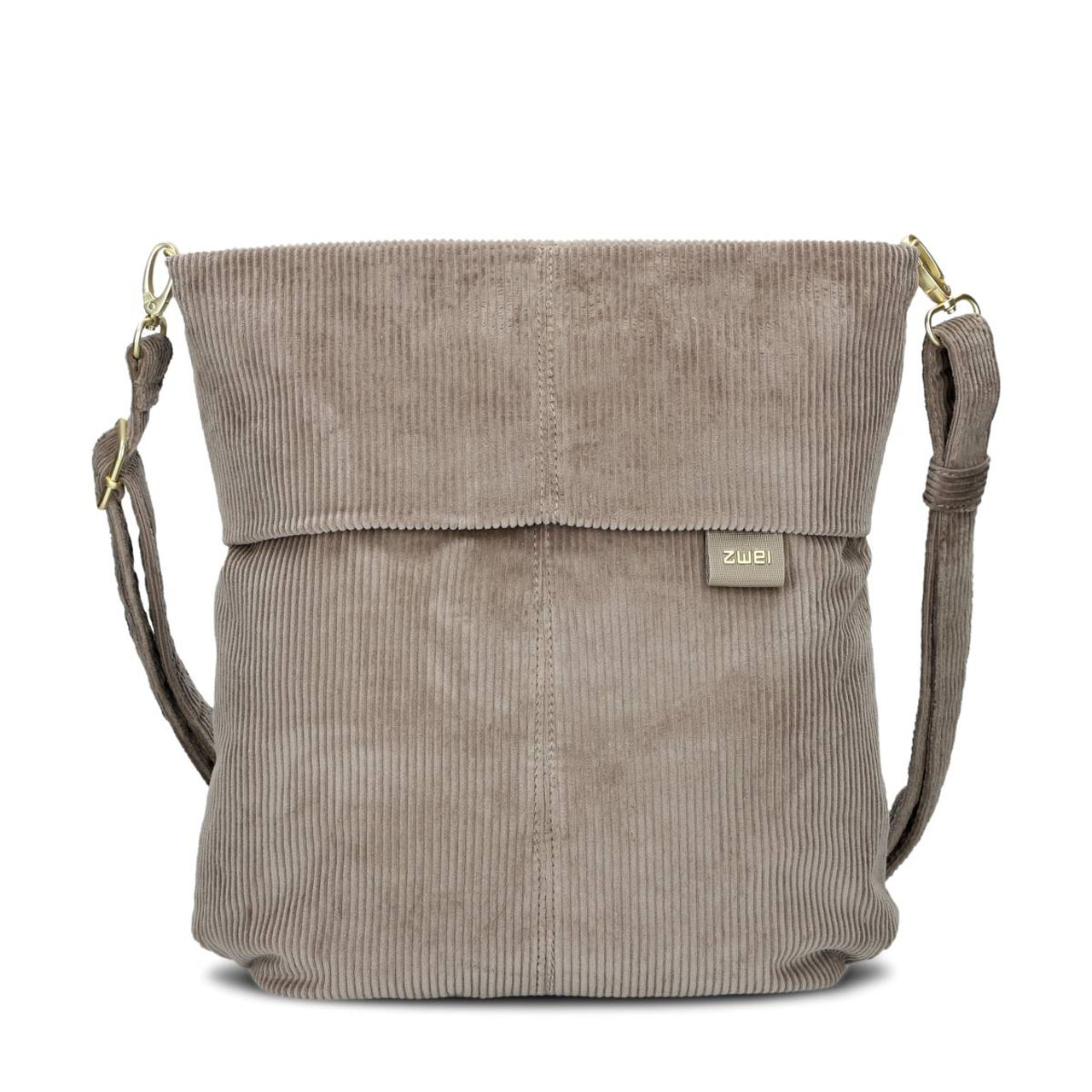 ZWEI Tasche Mademoiselle M12 cord mocca front