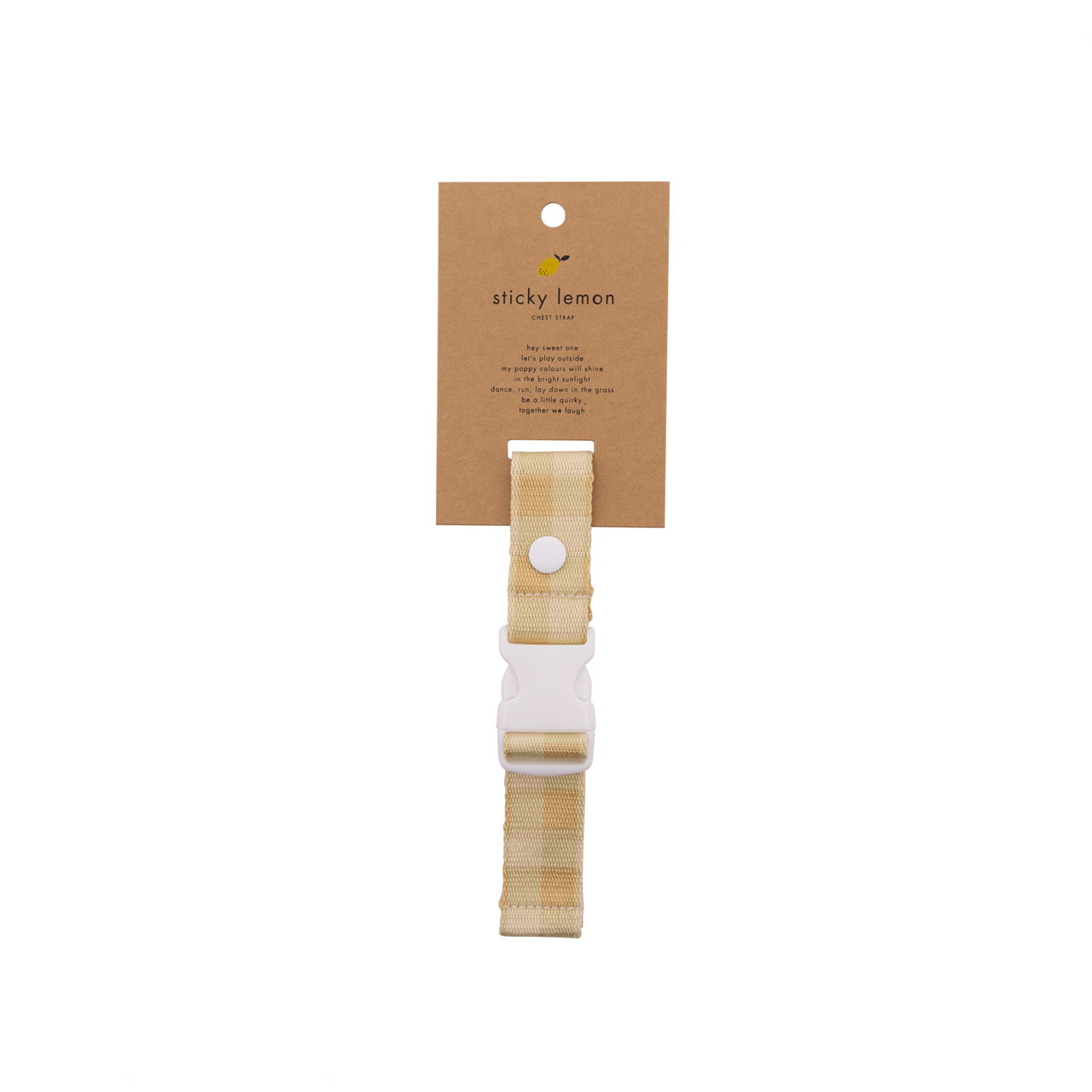 Sticky Lemon Haltegurt CB gingham vanilla