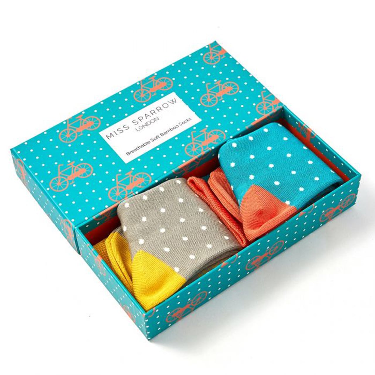 Miss Sparrow Socken Velo 2er Set Box