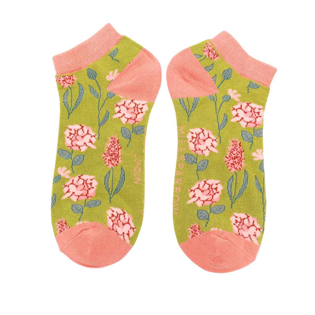 Miss Sparrow Socken low Botany olive