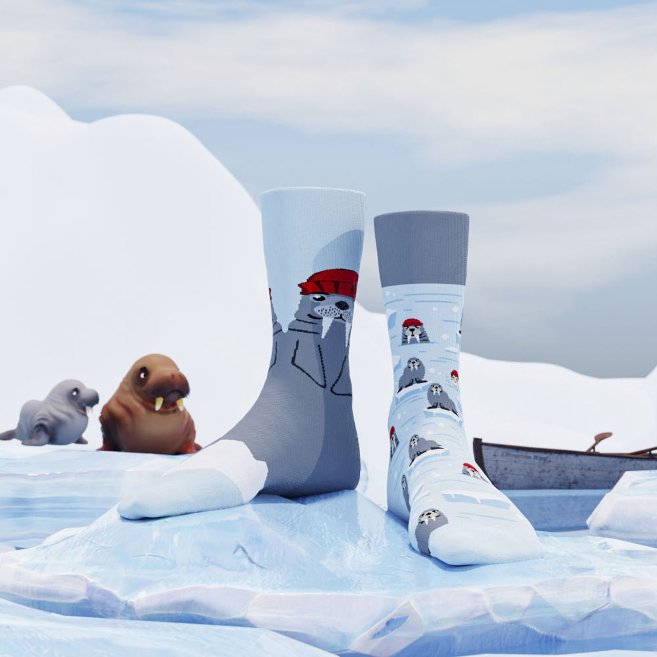 Many Mornings Socken Walrus Style