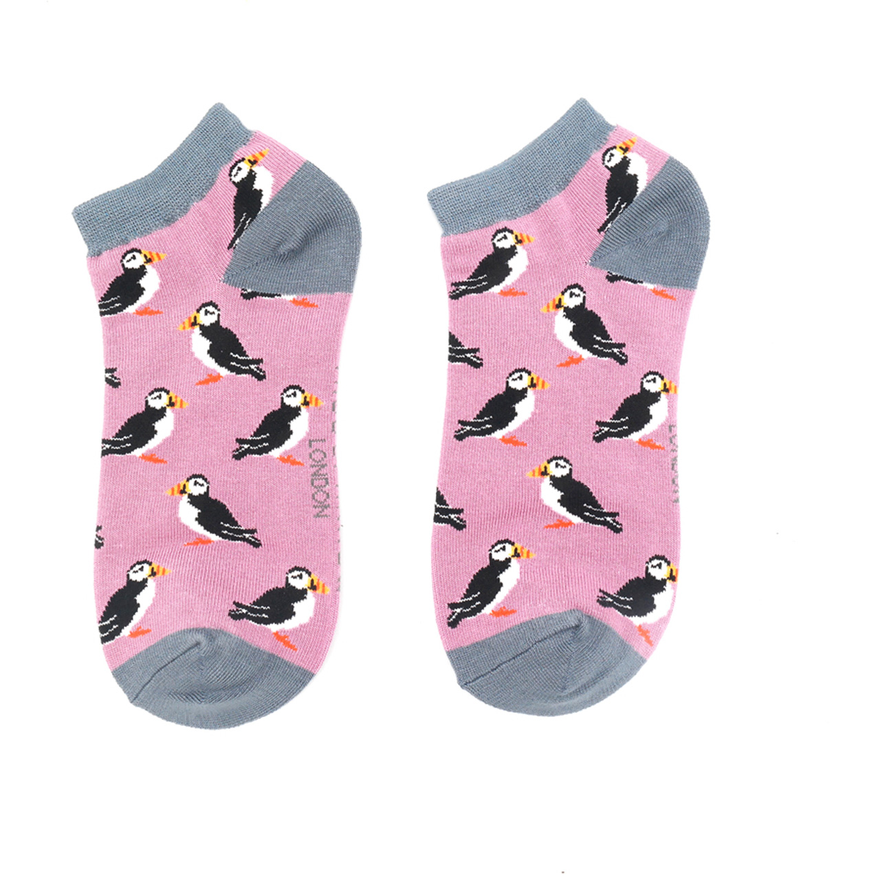 Miss Sparrow Socken low Puffins mauve