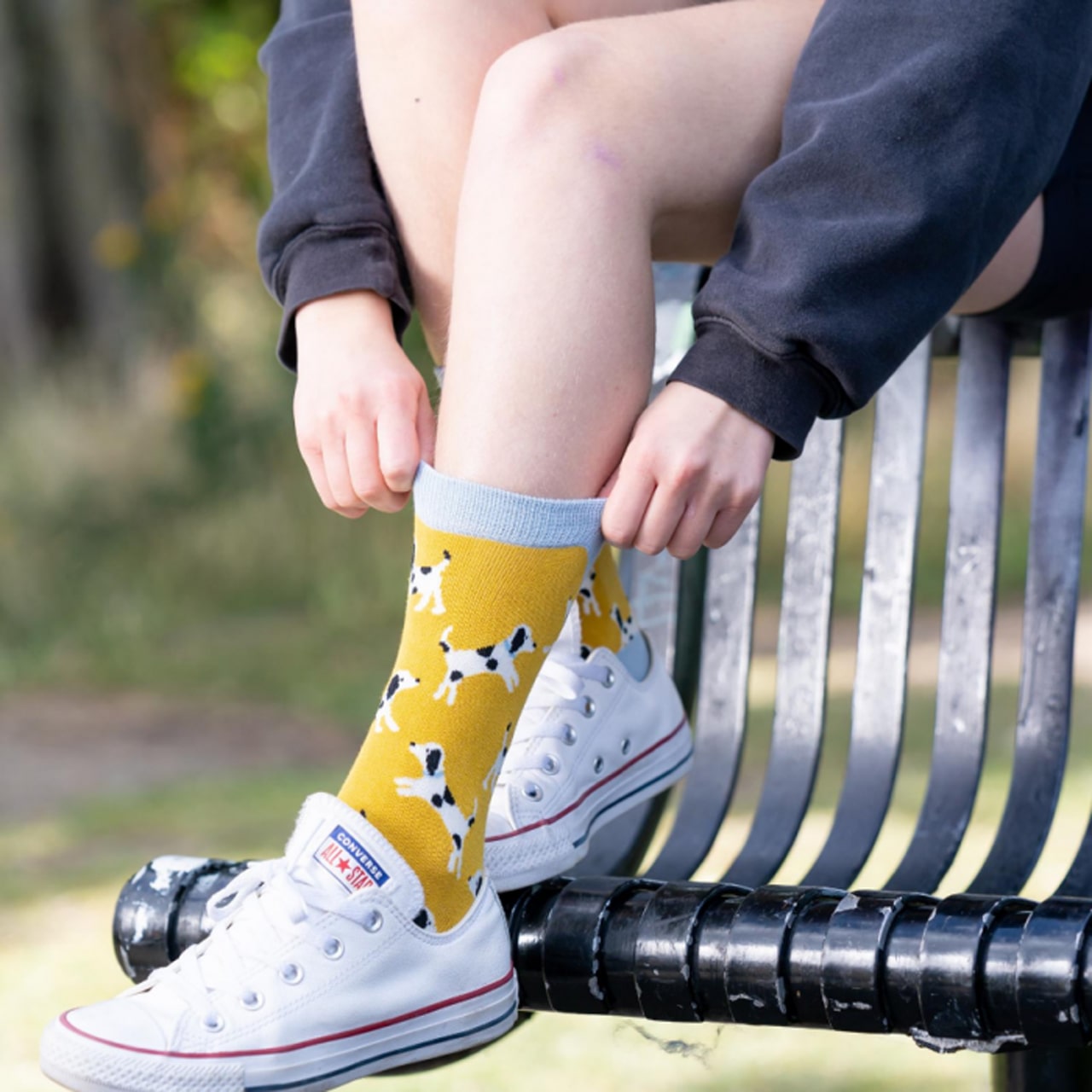 Miss Sparrow Socken Dalmatiner Model