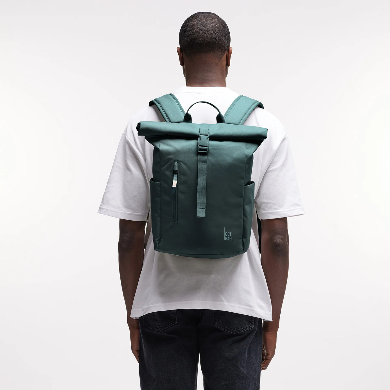 GotBag Rolltop easy small sea teal mono Model 1