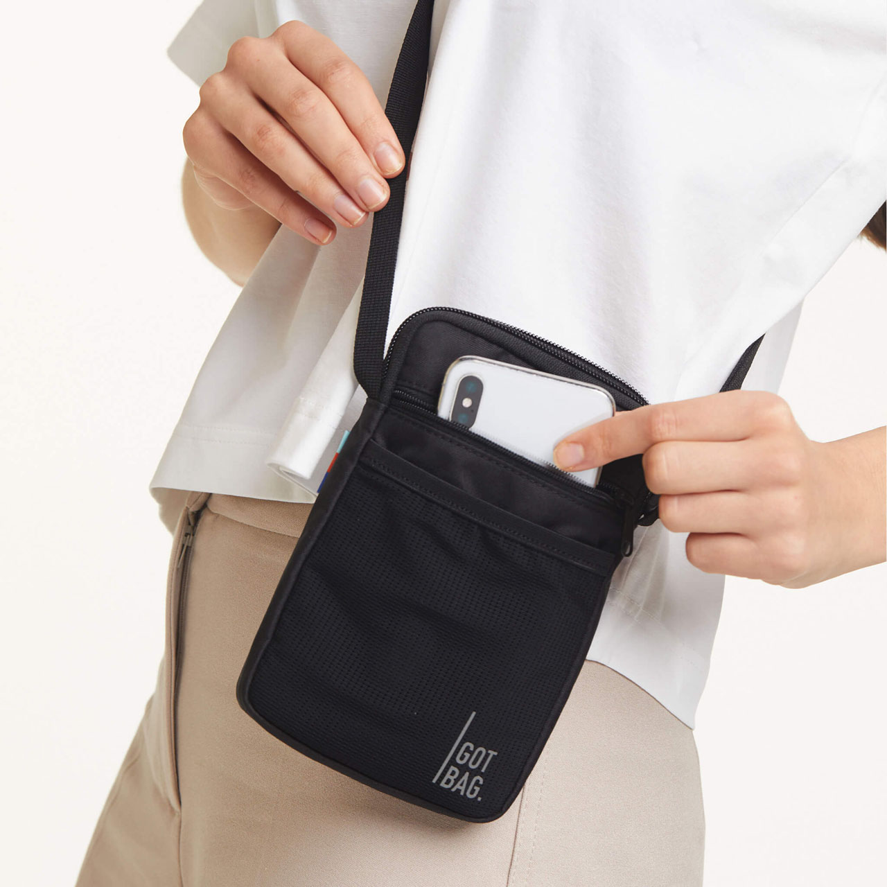 GOT BAG Nano Bag black Aussenfach