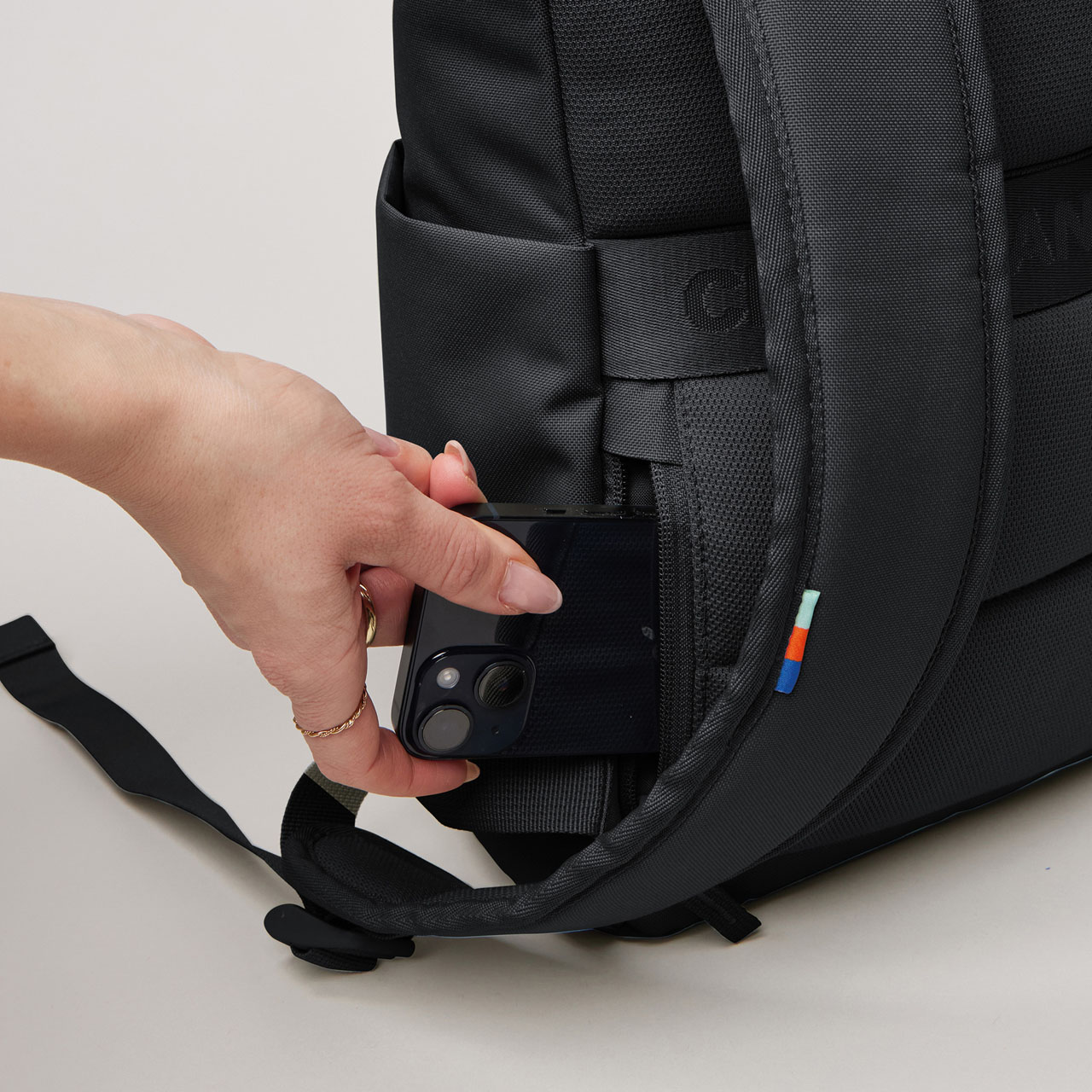 GOT BAG Rolltop easy small black Geheimfach